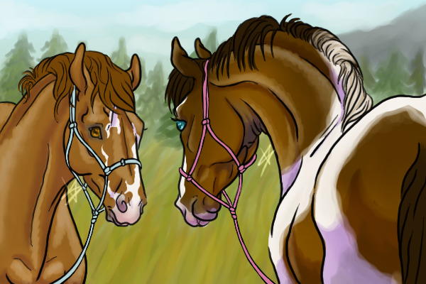 Horse Meeting editable