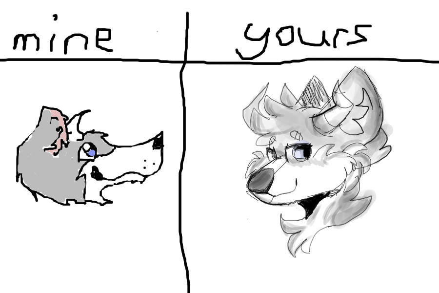 Mine vs. yours thingie