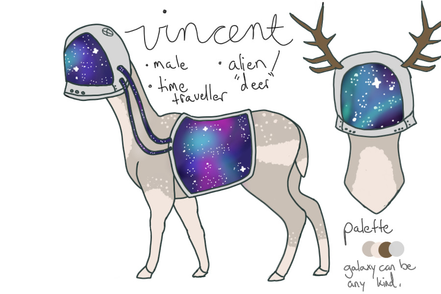 (R) vincent the space deer | redesign