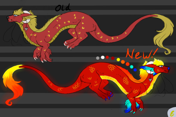 Fire's dragon form revamp!