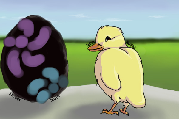 Color an Egg Hatch a Chick by Skiller!