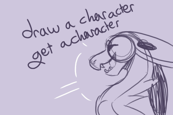 draw a character get a character~