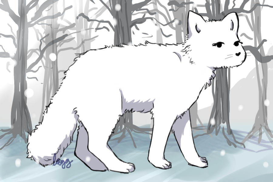 Arctic Fox Editable