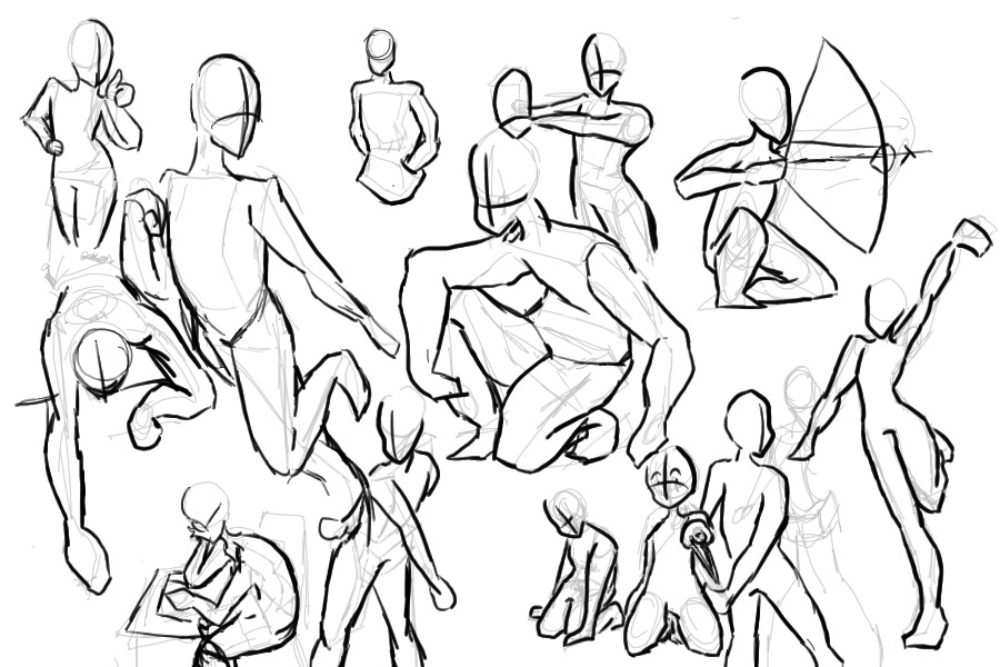 just a bunch a poses