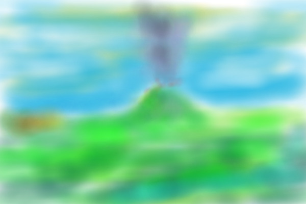 1st ever - Volcano Airbrush blur
