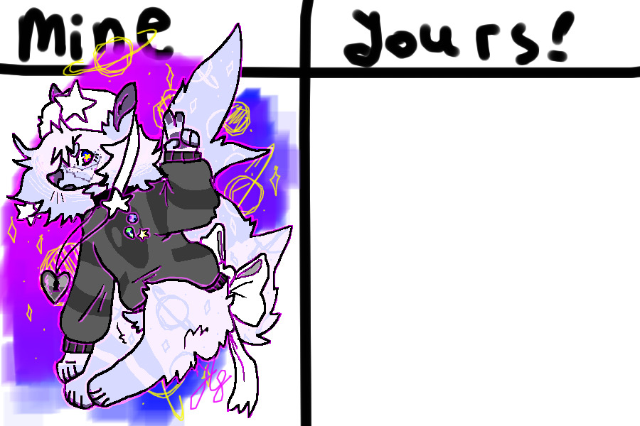 mine vs yours! + character redesign!