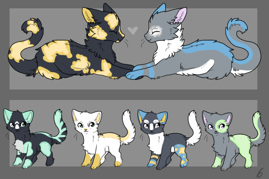 some kittens i made w/ friend