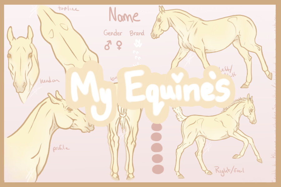 My Equine Characters