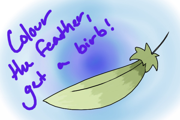 Colour the feather, get a birb!