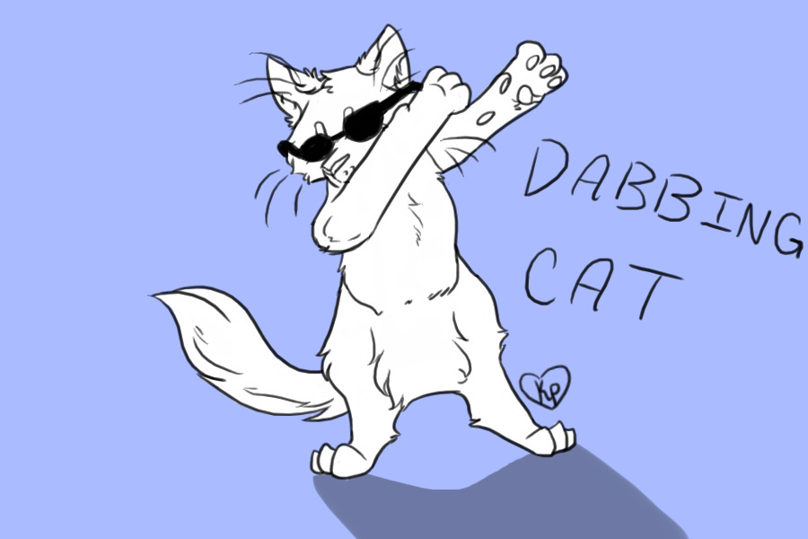 Dabbing Cat Editable :3