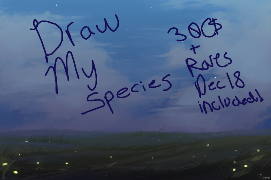 Draw My Species! Closed - winners chosen and prizes sent