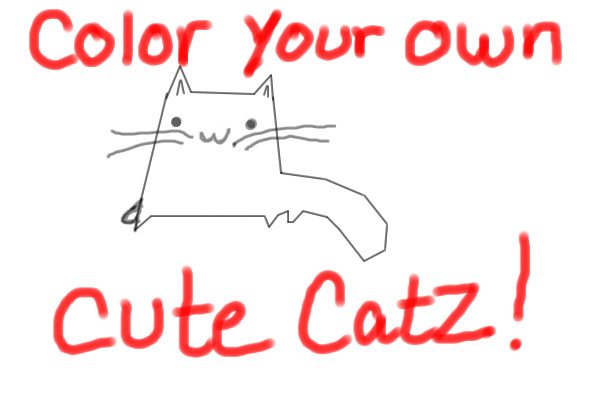 Color Your Own Cute Catz