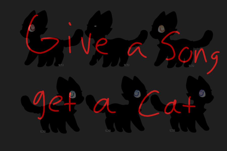 Give a song get a cat set (closed for a now)