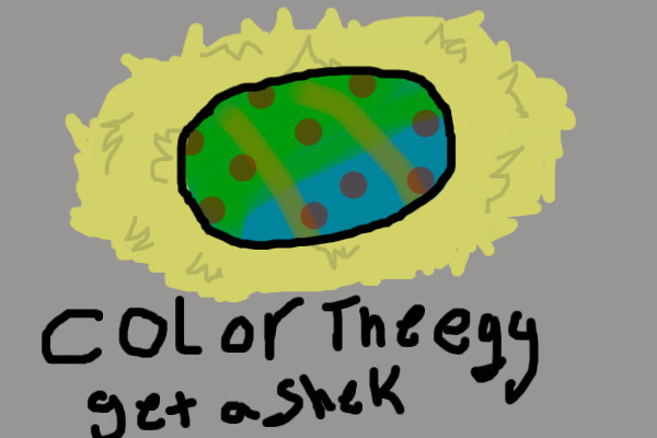 Colored in snek egg