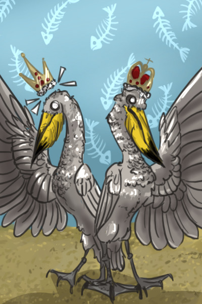 Kings and queens of the pelicans'