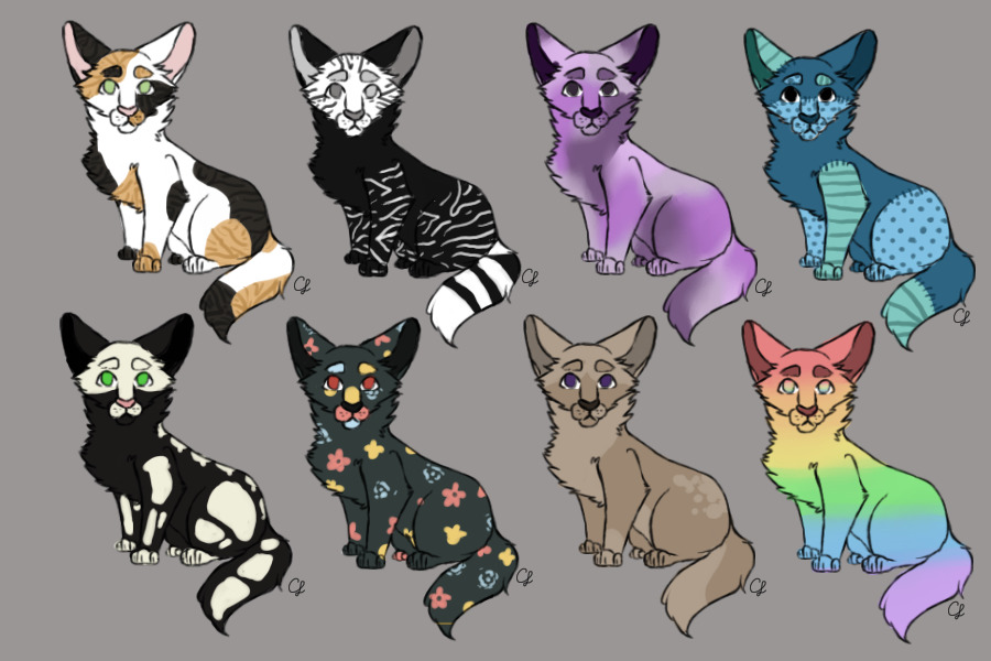 Abstract Cat Adopts