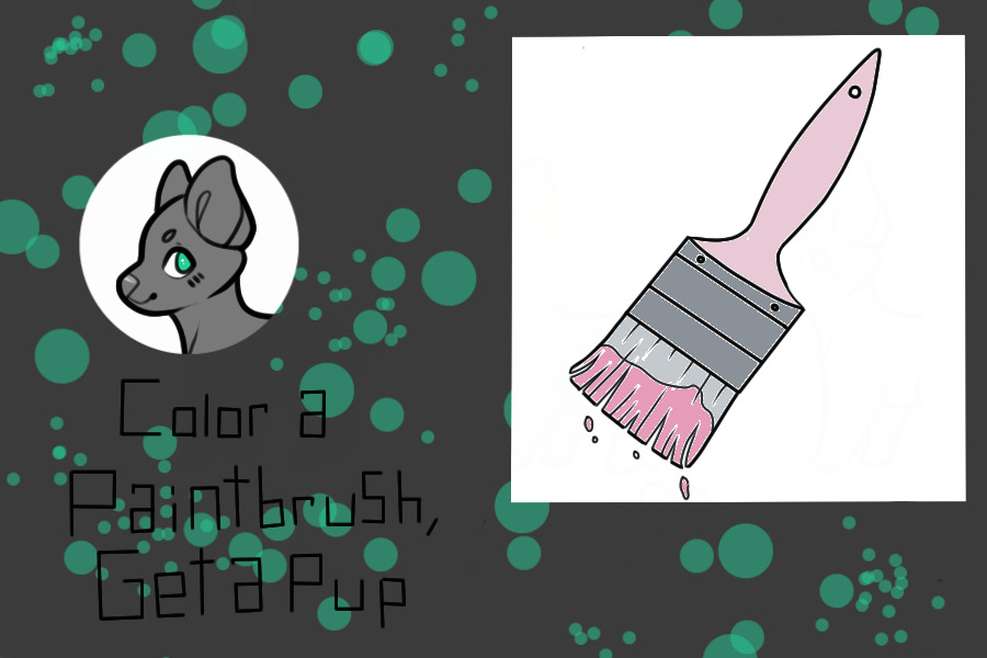 Color A Paintbrush Get A Pup