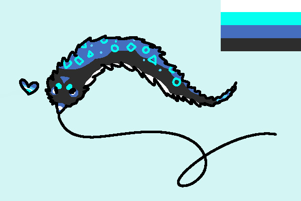 pride adopt #9 - transmasculine worm on a string!!