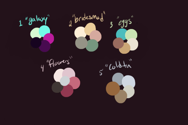 Color palettes-