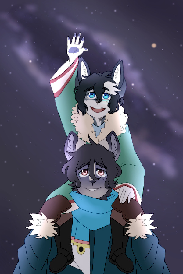 "You can touch the stars better from up here!"