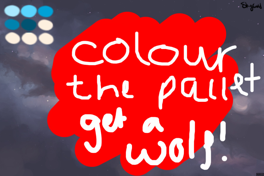 Color the Pallet get a Galactic Wolf Entry!