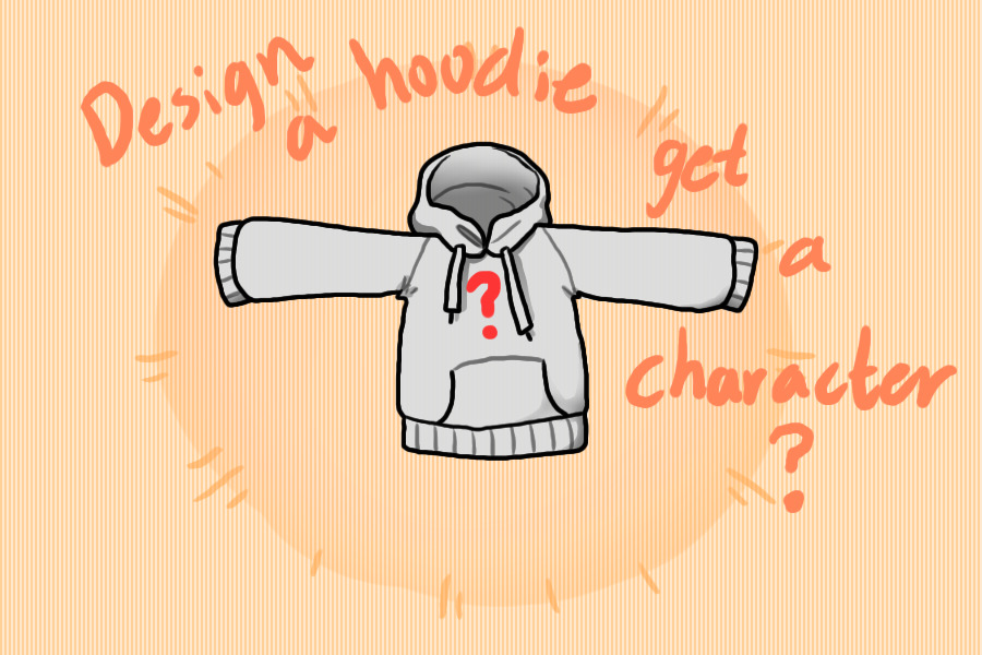 design a hoodie get a character ?