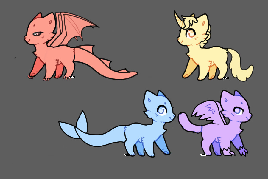 Mythical Cats Adoptables Lines