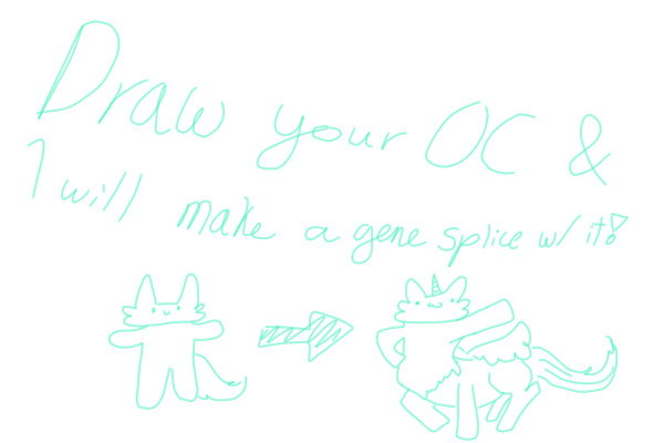 Draw an OC - I'll Make it a Gene-Splice!!