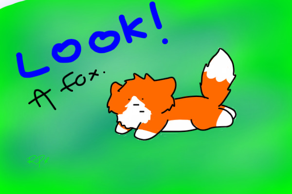 Oh look, a fox :B