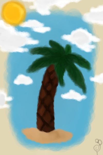 Lonely Palm Tree