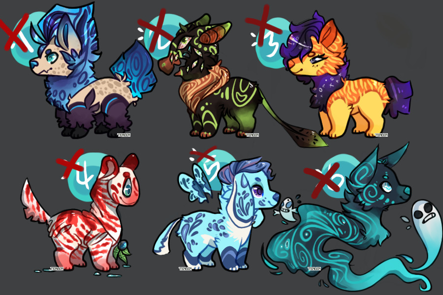 Assorted pup adoptables
