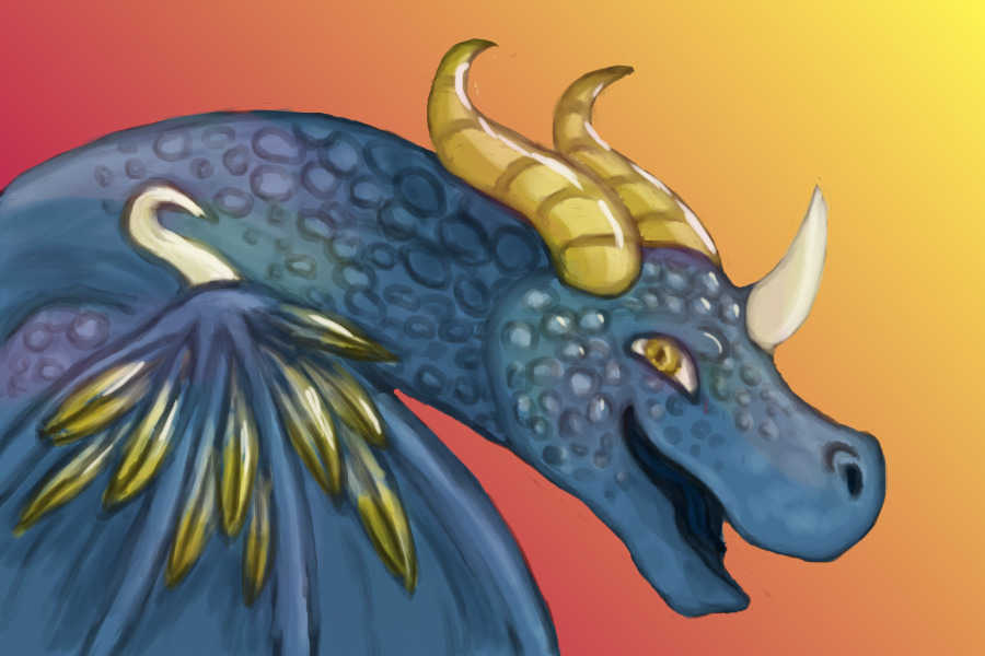 Unicorn-dragon (Old art)