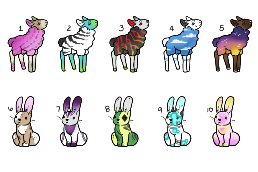 ★ Bunnies & Sheep for Tokens ★ [ 3 left! ]