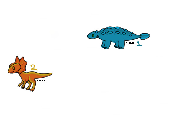 two dinos for auction