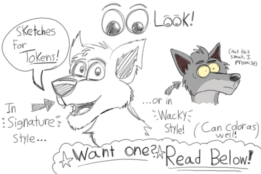 3 TOKEN TOONY SKETCHES [CLOSED, but bribes open!]