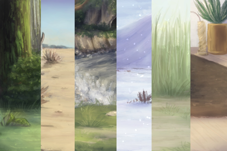 Backgrounds for eleutheromania