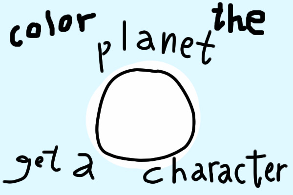 Color The Planet, Get A Character!