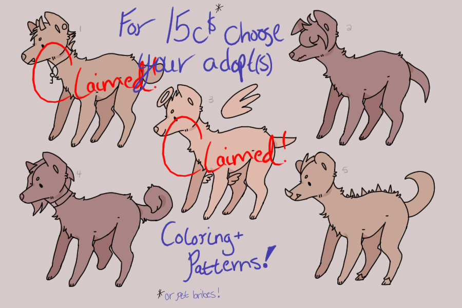 Dog Adopts #2 - 3/5 OPEN