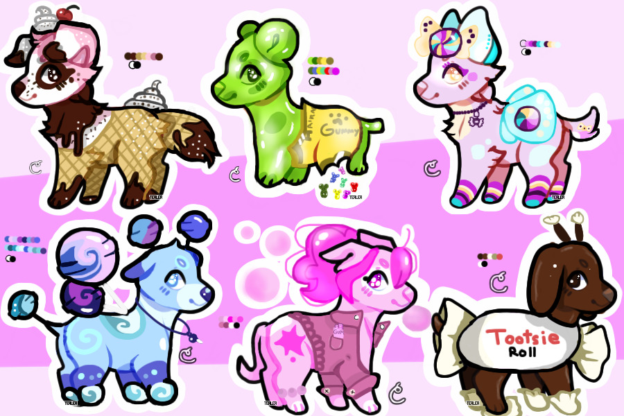 Candy Puppers! Adoptable!