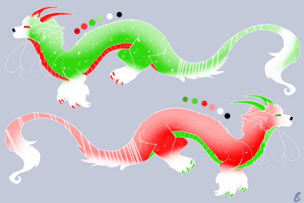 Early Christmas Eastern Dragon design