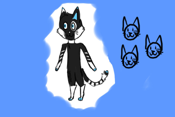 Blue tipped kitty :3