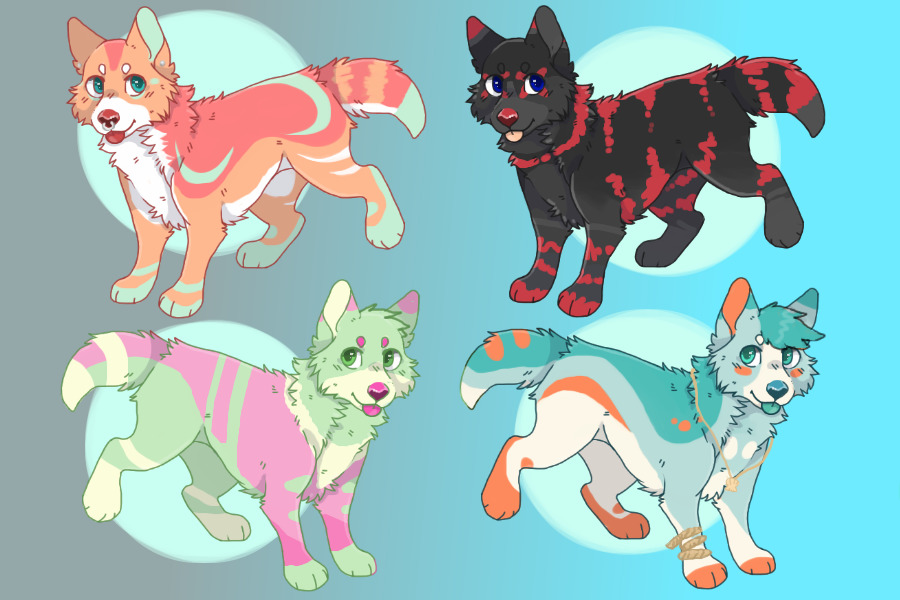 Canine adoptables! 1/4 open