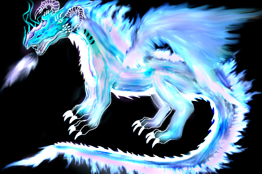 feather belly crystal dragon