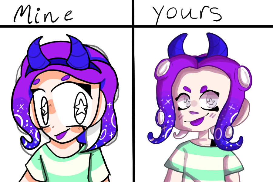 mine vs yours (done!)