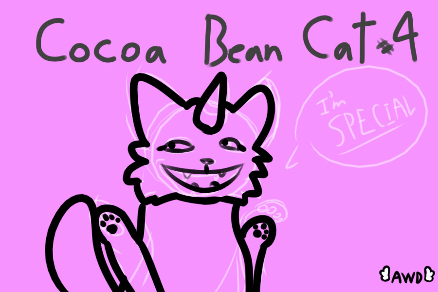 Cocoa bean cat #4 - Sparklecat maniac
