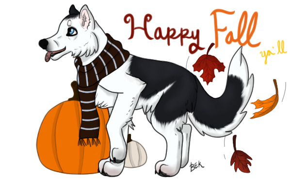 Fall Lineart: Default Tail/Ears Example