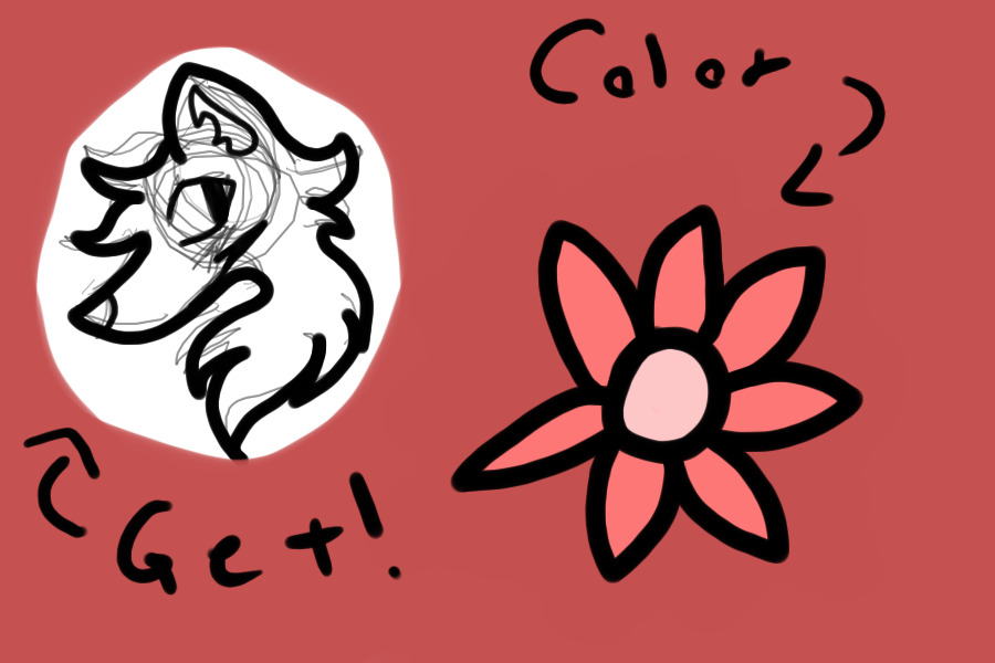 Color the flower, get a character!