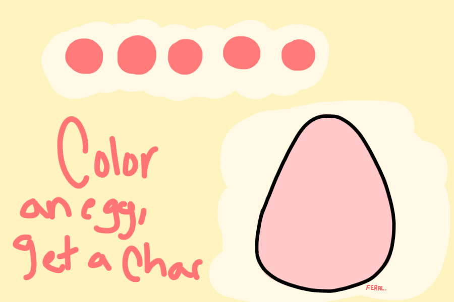 color an egg, get a character