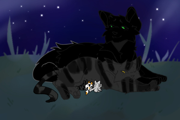 blackthorn and nightsky with their kits