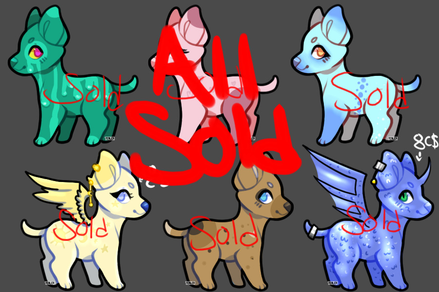 4 adoptables for 3 tokens